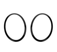 Parte telaio 2 pezzi NERO BRILLANTE per COOPER F55 F56 F57 ANELLO GUARNIZIONE FA