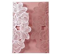 Partecipazioni Matrimonio 10/20 Pezzi Fiori For Inviti Di Nozze Carta Bianca Regalo Compleanno Copertina For Biglietti Auguri Forniture For Decorazioni For Feste Fidanzamento per le Feste(Pink,10pcs)