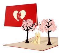 Partecipazioni matrimonio 3d eleganti, inviti matrimonio intagliati in cartoncino, biglietto matrimonio originale per sposi rosa, biglietto nozze pop up, L10