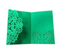 Partecipazioni Matrimonio 50 Pezzi Di Biglietti D'invito For Matrimonio Con Taglio Laser Personalizza Bomboniere D'auguri Aziendali Decorazioni For Matrimoni Forniture For Feste per le Feste(Green)