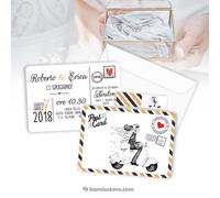 Partecipazioni Matrimonio “Wedding Vintage” - Set completi da 25 - 50 -100