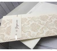 PARTECIPAZIONI NOZZE inviti sposi BUONANNO E002 NOZZE RAFFINATE