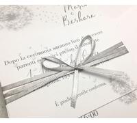 PARTECIPAZIONI NOZZE inviti sposi BUONANNO T004 MATRIMONIO EXCLUSIVE