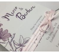 PARTECIPAZIONI NOZZE inviti sposi BUONANNO T007