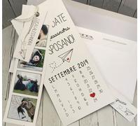 PARTECIPAZIONI NOZZE inviti sposi BUONANNO U017 MATRIMONIO EXCLUSIVE