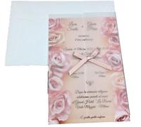 PARTECIPAZIONI PERSONALIZZATE MATRIMONIO NOZZE INVITO BUSTE SPOSI 315405