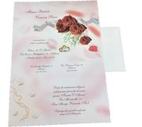 PARTECIPAZIONI PERSONALIZZATE MATRIMONIO NOZZE INVITO BUSTE SPOSI 315408