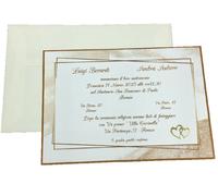 PARTECIPAZIONI PERSONALIZZATE MATRIMONIO NOZZE INVITO BUSTE SPOSI 315420
