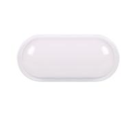 Partenopea® Applique lampada a LED Lampada da parete per mura esterno plafoniera balcone giardino androni impermeabile (Luce bianca fredda 6500K, Rettangolare curvata grande)