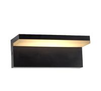 Partenopea® Applique lampada a LED Lampada da parete per mura esterno plafoniera balcone giardino androni impermeabile (Luce calda 3000K, Rettangolare)