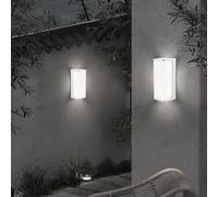 Partenopea® Applique lampada a LED Lampada da parete per muro esterno plafoniera balcone giardino androni impermeabile IP65 da 10W (Bianco, Luce Bianca fredda 6500K)