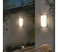 Partenopea® Applique lampada a LED Lampada da parete per muro esterno plafoniera balcone giardino androni impermeabile IP65 da 10W (Bianco, Luce Bianca naturale 4000K)