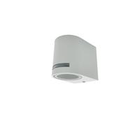 Partenopea® Applique lampada da parete illuminazione per muro faretto moderno da esterno IP54 per lampadine a LED con attacco GU10 faretto moderno da esterno IP65 (Bianca monoemissione)