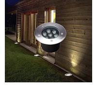 Partenopea® Faretto a led segnapasso calpestabile da esterno viali sentieri giardino IP65 da incasso a terra (7W luce bianca naturale)