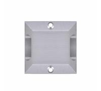 Partenopea® Faretto calpestabile pavimento giardino LED segnapassi radente impermeabile Silver carrabile finestre doppia emissione luce 12V IP65 4000K (Silver quadrato, 4W Biemissione)