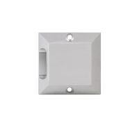 Partenopea® Faretto calpestabile pavimento giardino LED segnapassi radente impermeabile Silver carrabile finestre doppia emissione luce 12V IP65 4000K (Silver quadrato, 2W monoemissione)