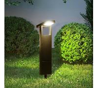 Partenopea Faretto Solare da Giardino LED 200LM con Picchetto, Luce Regolabile 3000K 4000K 6500K, Testa Inclinabile, IP65 Impermeabile, Lampada Esterno ABS per Aiuole Viali Decorazione