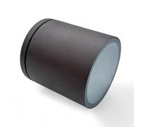 Partenopea Plafoniera faretto cilindrico tondo da soffitto esterno IP54 per balconi terrazza patio androni Bagno cucina dotato attacco per lampadine GU10 (Rosso ruggine, lampadina esclusa)