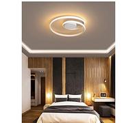 Partenopea Plafoniera Lampadario da soffitto a led con Luci cerchi Design Stile Moderno Lampada per Camera Cucina Salotto Locali Commerciali (Spiral Luce calda)