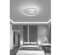 Partenopea Plafoniera Lampadario da soffitto a led con Luci cerchi Design Stile Moderno Lampada per Camera Cucina Salotto Locali Commerciali (Spiral luce fredda)