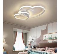 Partenopea Plafoniera Lampadario da soffitto a led con Luci cuori Design Stile Moderno Lampada per Camera Cucina Salotto Locali Commerciali (Doppio cuore caldo)