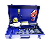 Partenopea® Polifusore saldatore per tubi in polipropilene 1600 watt salda tubi idraulici con 6 matrici varie misure e accessori utensili fai da te P35