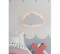 Partenopeautensili® Applique a led lampada per interno moderna luce da parete a muro lampada 9W 630 Lumen (NON E' A BATTERIA) illuminazione by universo (Nuvola, Cambia 3 tonalità luce Bianca)