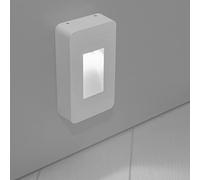 Partenopeautensili® Faretto a led da esterno luce per giardino sentieri passaggi segnapasso luce 12w scale parete vialetti giardino muro ip65 (Luce Fredda 6500K, Bianco)