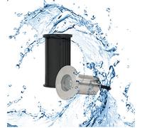 Partenopeautensili® Faretto segnapasso ad immersione incasso impermeabile 2W IP68 12V Luce blu per vialetti giardini piscine by wisdom