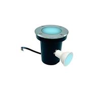 Partenopeautensili® Faretto segnapasso calpestabile 10W 230V Con attacco GU10 Impermeabile IP65 Per viali giardini (Rotondo, Bianco Freddo)