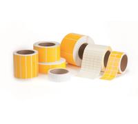 Partex PLT038019D9SM etichette in poliestere 38x19 mm, bianco opaco, 2000pz per TTR, rotolo