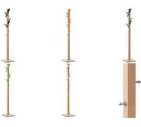 PARTFOW FLOW Cloakroom Stand "Easycloth", realizzato in legno, supporto nero: faggio, ganci a 6 colorati: nero, fatto di legno NEW