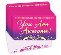 PARTH iMPEX Biglietti con scritta You are Awesome, confezione da 100, con stampa in lamina d'oro, 8,9 x 5,1 cm, per insegnanti, dipendenti, collaboratori