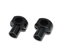 parti 1 paio di kit riser per morsetti per manubrio universali, supporto per barra rialzo regolabile 25mm per Harley Dyna Sportster XL883(Nero)