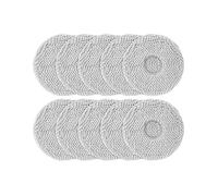 parti 10 pezzi di mocio, compatibili con ECOVACS Deebot T50 PRO Omin, accessori for robot spazzatrici(Gray)
