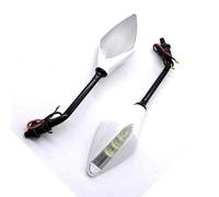 Parti 8 10MM Con Indicatori Direzione A LED Specchietto Retrovisore Per Moto Per Ducati Per Monster696 Per Monster 797 Per Monster 821(Bianco)