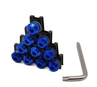 Parti a vite 10 CNC Per BMW R1200S R1200ST R1150RT F650CS R1100S R1150R S1000RR Moto Carena Viti Corpo Primavera Dadi Bulloni(Blue)