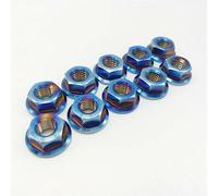 Parti a vite 10 Pezzi M6x1.0mm Passo Dadi In Titanio Pignone Moto Per Bicicletta