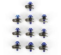Parti a vite 10pcs M5 5mm Bulloni Per Carenatura Moto Clip Di Fissaggio Vite Scooter Dadi A Molla In Alluminio Parti Ricambio Automatiche(Blue)