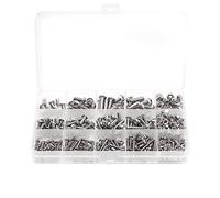 Parti a vite 440pcs Pulsante Esagonale Presa A Testa Vite Dado Filettatura Metrica Macchina Bullone Assortimento Kit Set Acciaio Inossidabile 304 M3 M4 M5