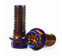 Parti a vite Bullone In Acciaio Inossidabile 304 Titanio Bruciato CNC M10x1.0MM Con Vite Di Spurgo Pompa Pinza Freno Moto