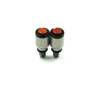 Parti a vite Moto In Acciaio Inox M4/M5 Forcella Sfiato Aria Set Motocross Valvola Di Universale Dirt Bike Viti Dell'aria(M5 Orange)