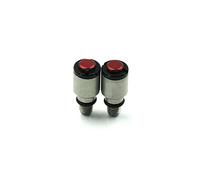 Parti a vite Moto In Acciaio Inox M4/M5 Forcella Sfiato Aria Set Motocross Valvola Di Universale Dirt Bike Viti Dell'aria(M5 Red)