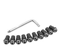 Parti a vite Moto Set M5 CNC Alluminio Parabrezza Bulloni Vite Dado Kit Di Fissaggio Per BMW R1200GS S1000RR F800GS R1200 GS S1000 RR F800(Dark Grey)