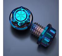 Parti a vite Moto Universale Specchietto Retrovisore Montaggio A Vite Specchi Bulloni M10 * 1.25 Tappo Foro Specchio(Blue)