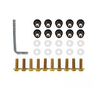 Parti a vite Per BMW F800GS F900R F800R R1200RT F850GS F900XR F900 XR F650GS F650 GS F750GS F750 10PCS Moto Parabrezza Bulloni Viti Dado Di Fissaggio(5mm-Gold)