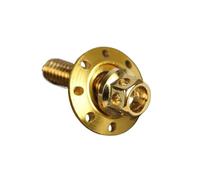 Parti a vite Vite Parafango Modificata Per Auto Elettrica Per Motocicletta Forcella Piatta Colore Acciaio Inossidabile M6 Cuscinetto Tappo Esagonale Esterno(Gold+gold)
