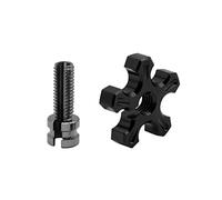 Parti a vite Viti Con Intaglio In Alluminio CNC Per Moto M10/M8 * 1.25 Regolatore Filo Cavo Frizione Per Yamaha R25 R3 MT03 MT07 MT09 MT 03 07 09(Black 8mm)