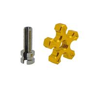 Parti a vite Viti Con Intaglio In Alluminio CNC Per Moto M10/M8 * 1.25 Regolatore Filo Cavo Frizione Per Yamaha R25 R3 MT03 MT07 MT09 MT 03 07 09(Gold 8mm)