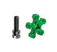 Parti a vite Viti Con Intaglio In Alluminio CNC Per Moto M10/M8 * 1.25 Regolatore Filo Cavo Frizione Per Yamaha R25 R3 MT03 MT07 MT09 MT 03 07 09(Green 8mm)